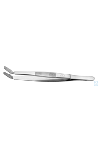 Cover glass tweezers,curved, 145mm